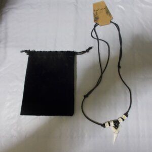 Simmi Mako Shark Tooth Necklace Adjustable Cord Nice Jewelry NEW WITH TAG